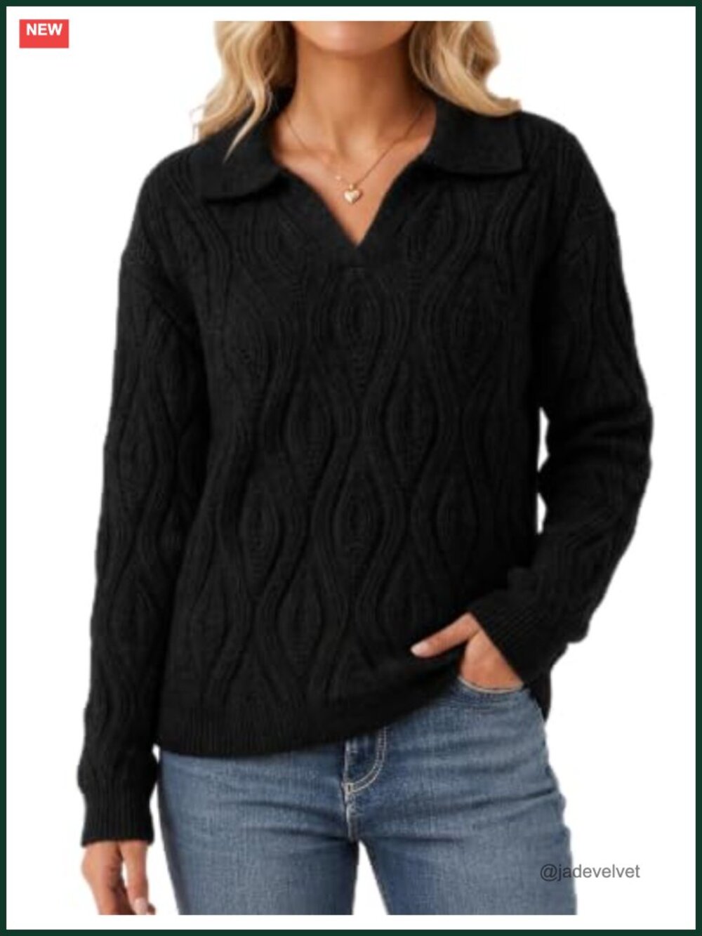 Womens Sweater V Neck Oversized Pullover Long Sleeve Knit Fall